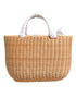Dolce & Gabbana Basket Tote Bag – Beige Fiber/Silk/Leather – Women’s